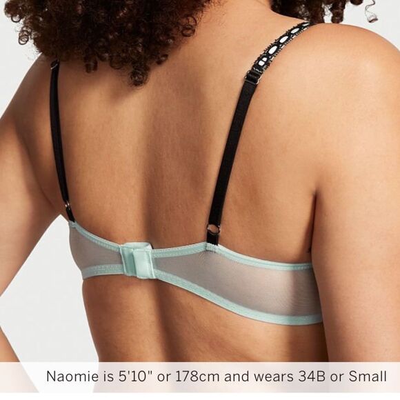 Victorie Secret Dream Angels Ribbon Slot Push-Up Bra 32DDD NWT IN PACKAGING - Picture 2 of 7